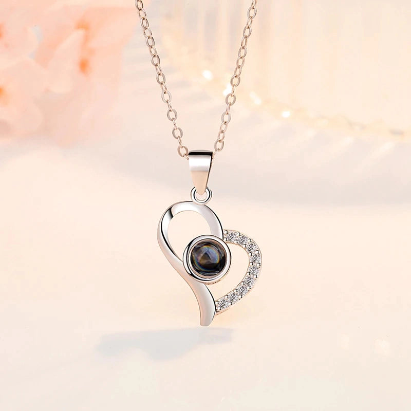 COMBO ANILLO + COLLAR TE AMO EN 100 IDIOMAS DIFERENTES