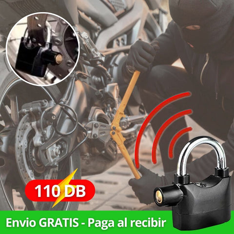 CANDADO DE SEGURIDAD ANTIRROBO CON ALARMA