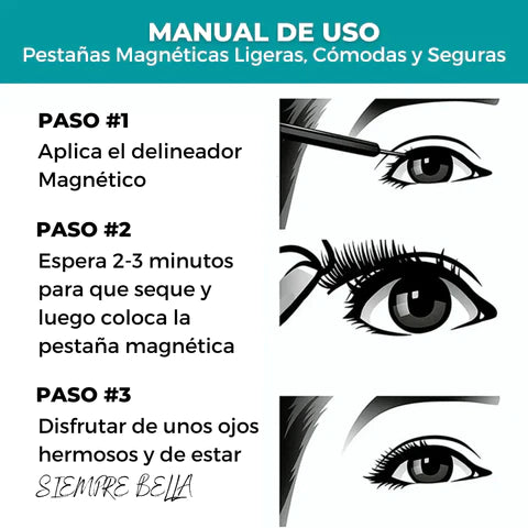 KIT DE PESTAÑAS MAGNETICAS PROFESIONAL