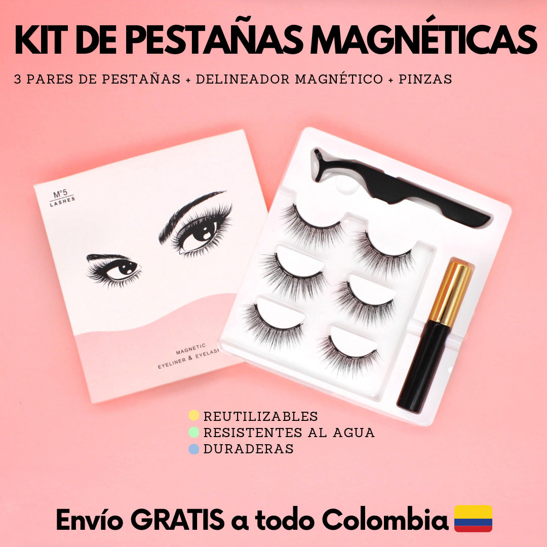 KIT DE PESTAÑAS MAGNETICAS PROFESIONAL