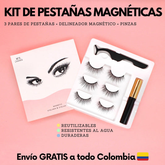 KIT DE PESTAÑAS MAGNETICAS PROFESIONAL