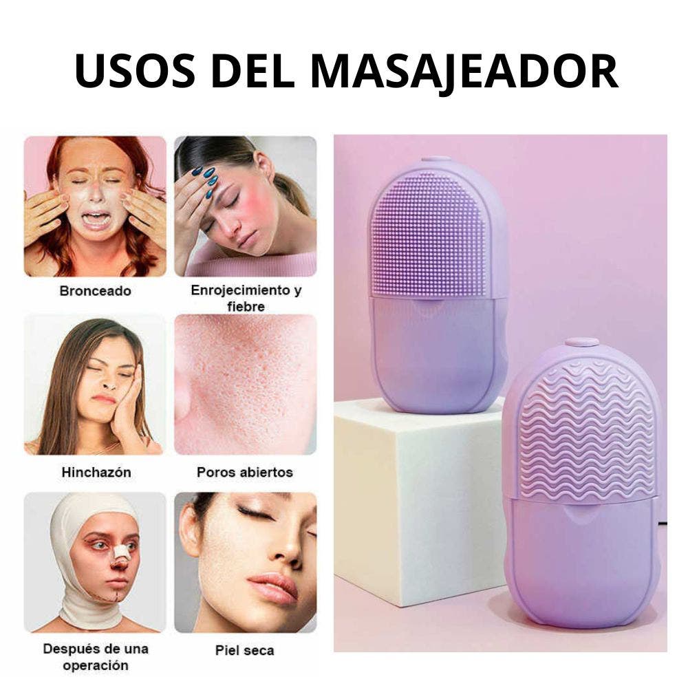 Masajeador Facial de Hielo| Molde de Hielo para el Cuidado de la Piel