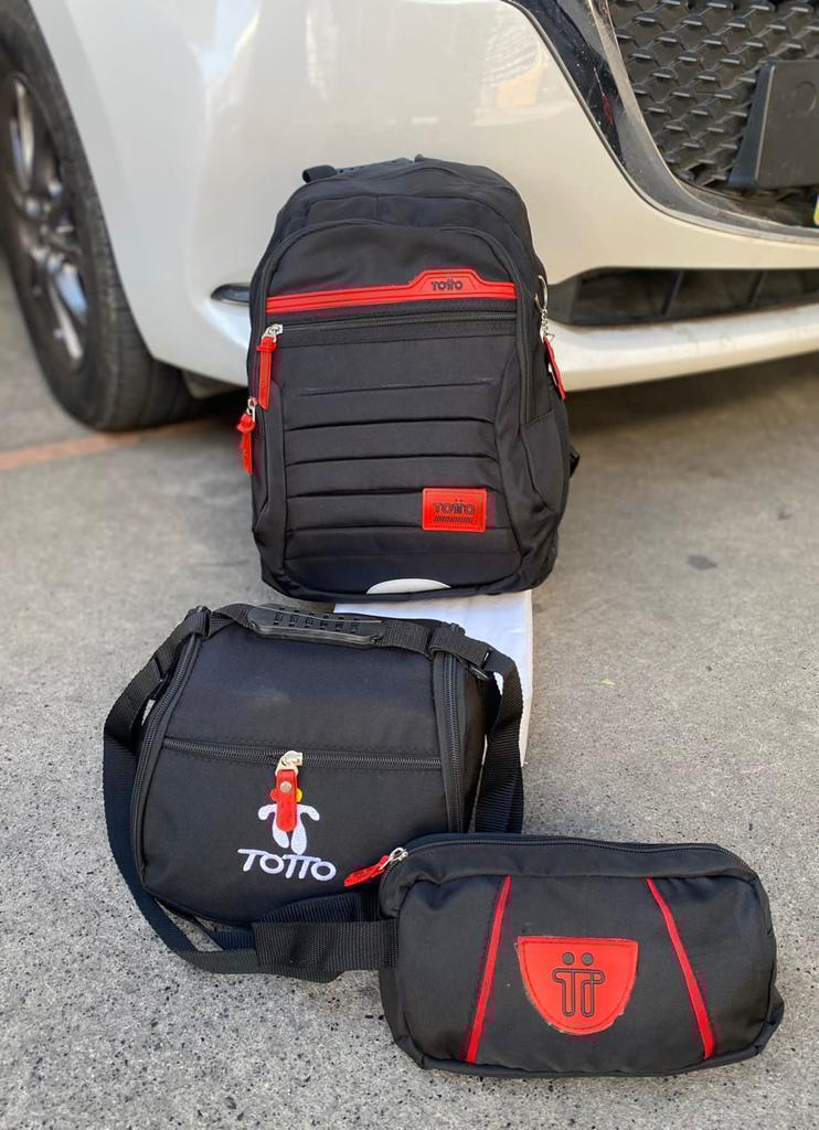 Combo TOTTO - Morral, cartuchera y lonchera😲🚨