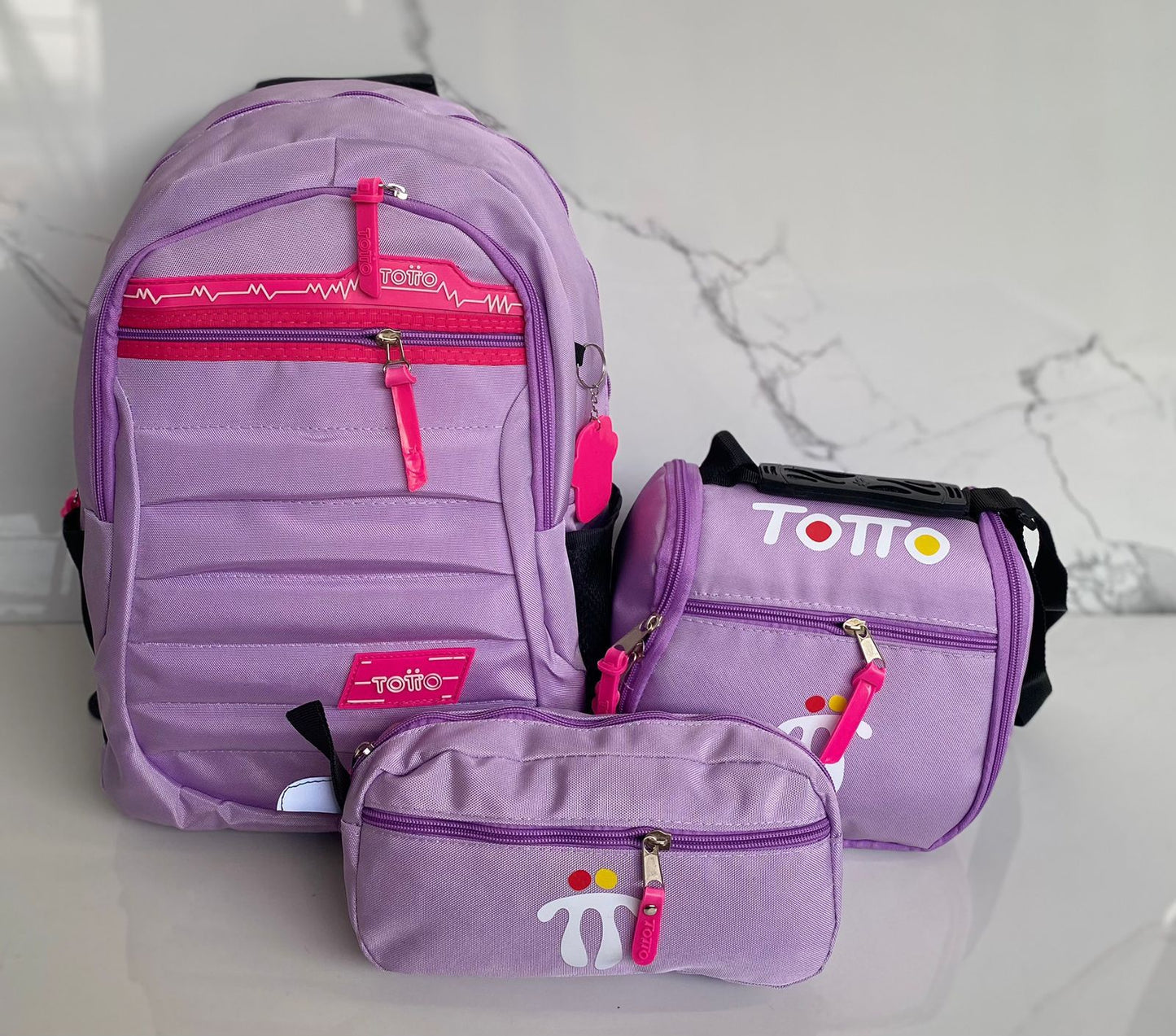 Combo TOTTO - Morral, cartuchera y lonchera😲🚨