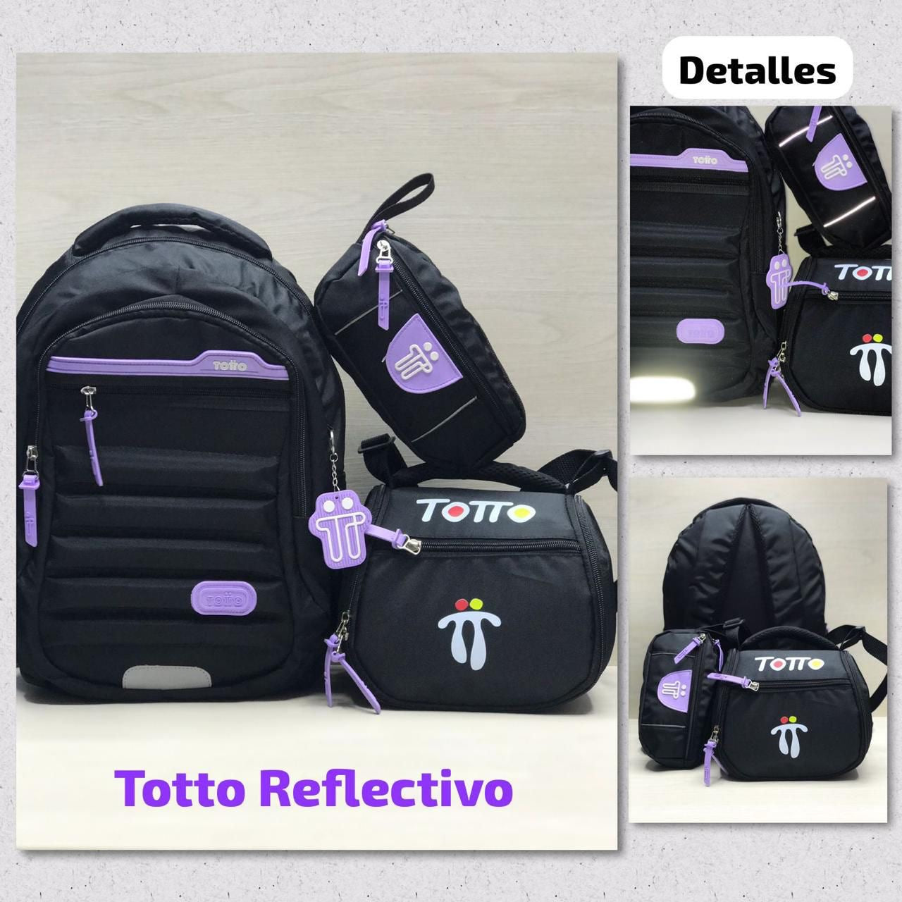 Combo TOTTO - Morral, cartuchera y lonchera😲🚨