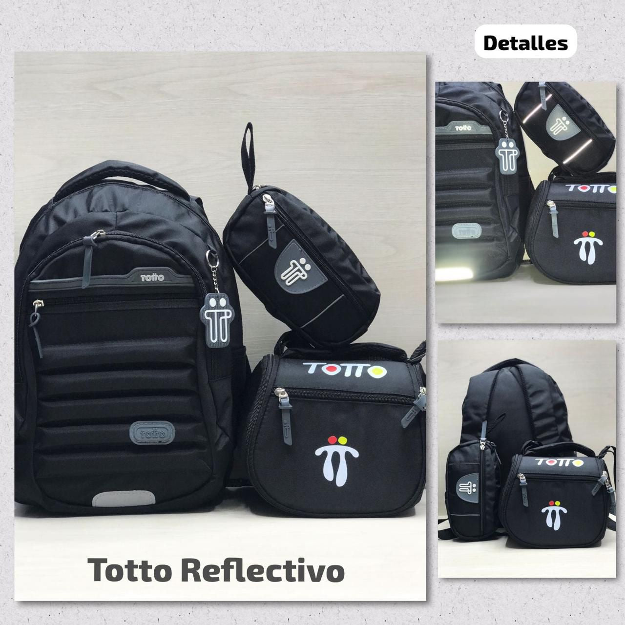Combo TOTTO - Morral, cartuchera y lonchera😲🚨