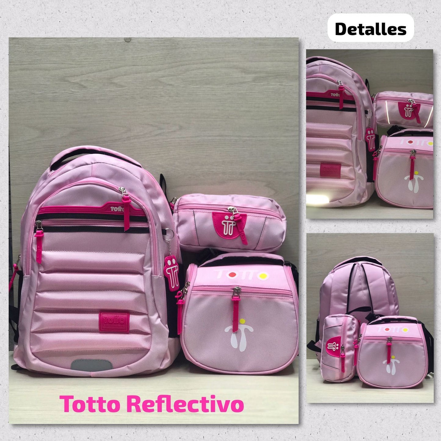 Combo TOTTO - Morral, cartuchera y lonchera😲🚨