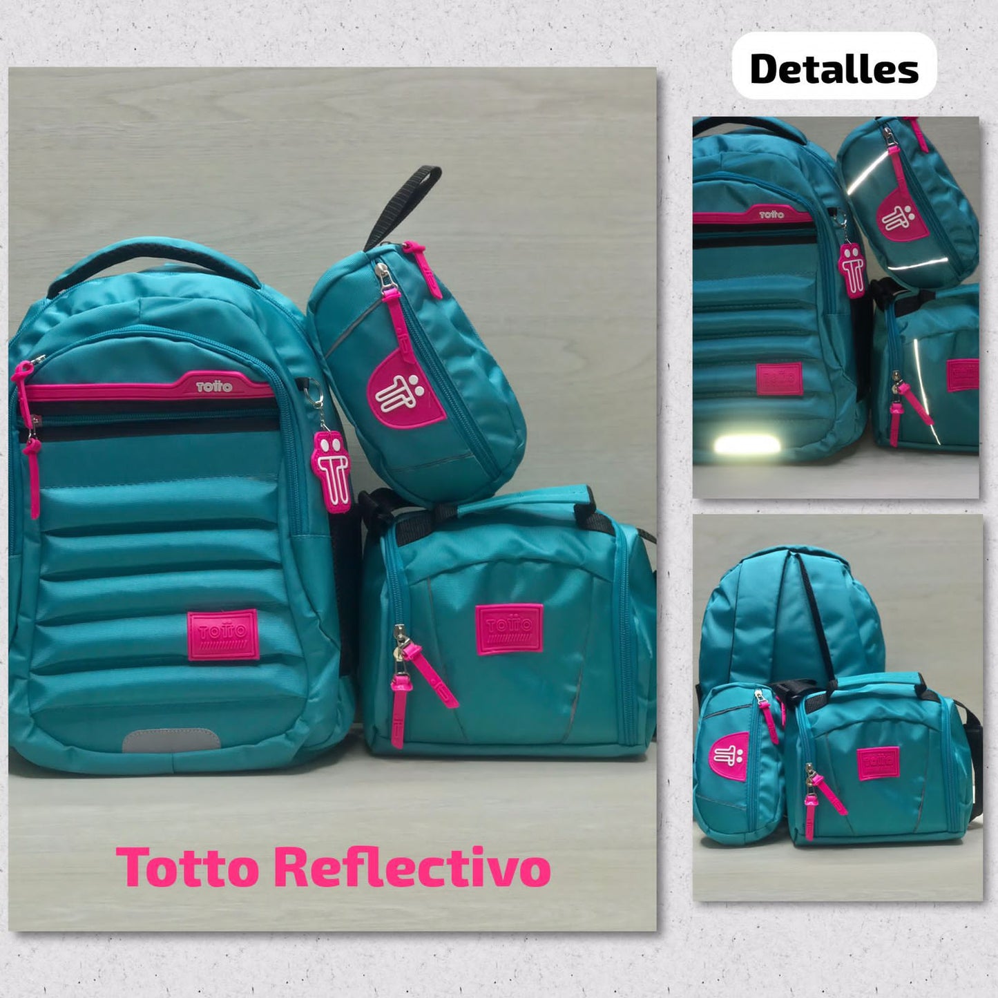 Combo TOTTO - Morral, cartuchera y lonchera😲🚨