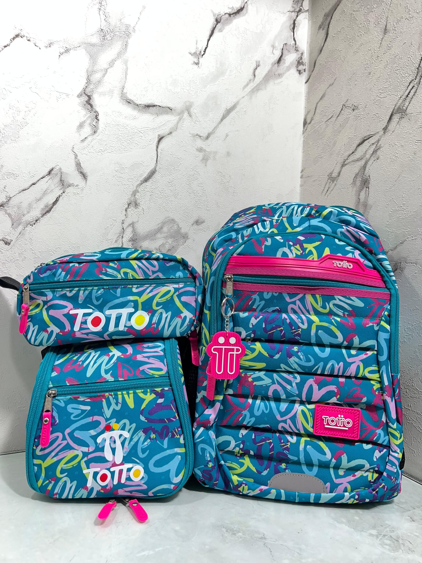 Combo TOTTO - Morral, cartuchera y lonchera😲🚨