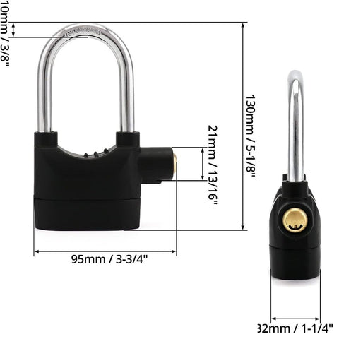 CANDADO DE SEGURIDAD ANTIRROBO CON ALARMA