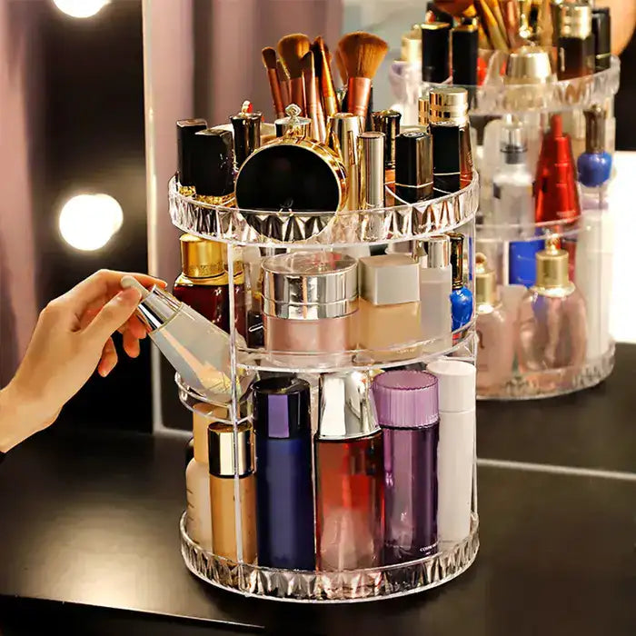 ORGANIZADOR DE MAQUILLAJE DIAMANTE 360°
