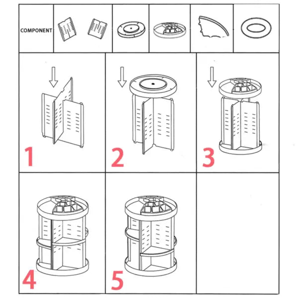 ORGANIZADOR DE MAQUILLAJE DIAMANTE 360°