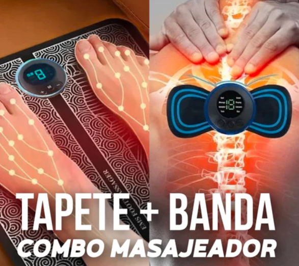 Combo Tapete Estimulador para Pies + Masajeador Mariposa