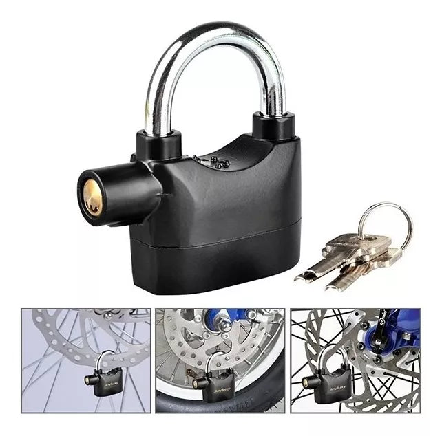 CANDADO DE SEGURIDAD ANTIRROBO CON ALARMA