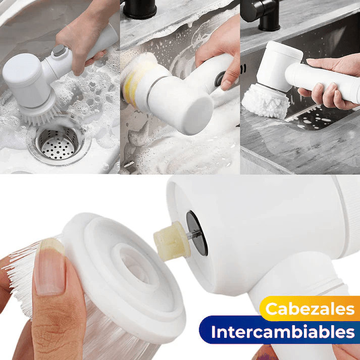Cepillo Eléctrico 5 En 1 Limpieza Profunda