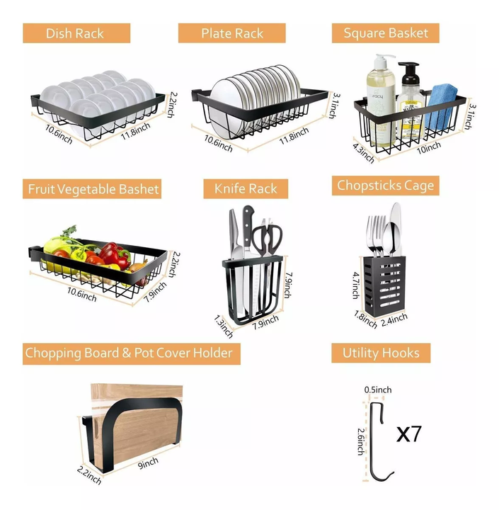 ESCURRIDOR DE PLATOS EN ACERO INOXIDABLE | DISEÑO ELEGANTE | 65 CM |