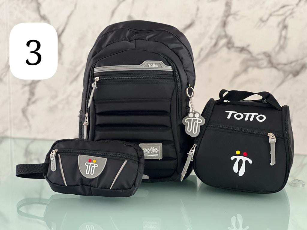 Combo TOTTO - Morral, cartuchera y lonchera😲🚨