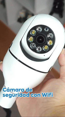 Cámara Bombillo Robotica Panoramica Ip 360 + Envio Gratis