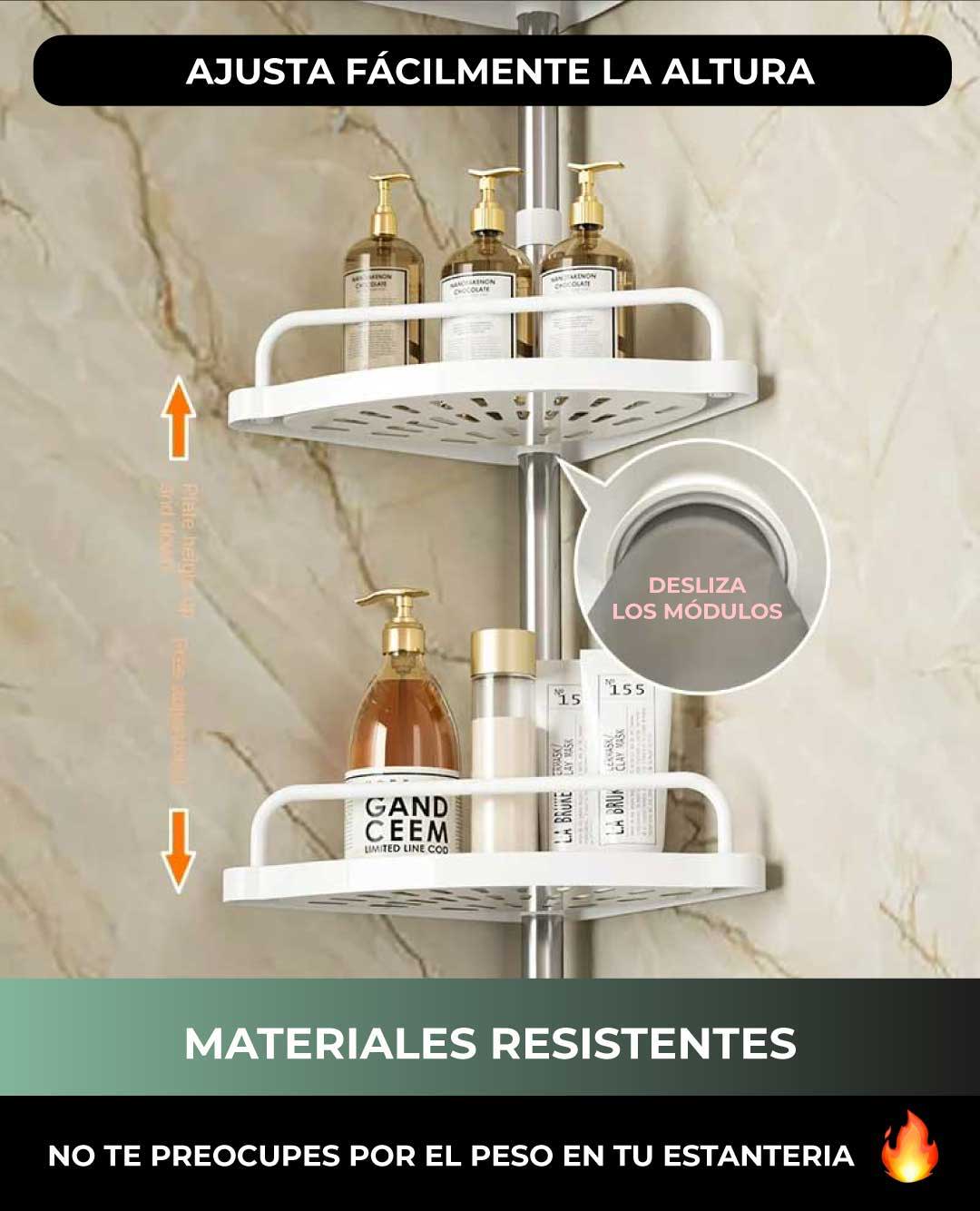 ESTANTE ORGANIZADOR DE BAÑO ESQUINERO