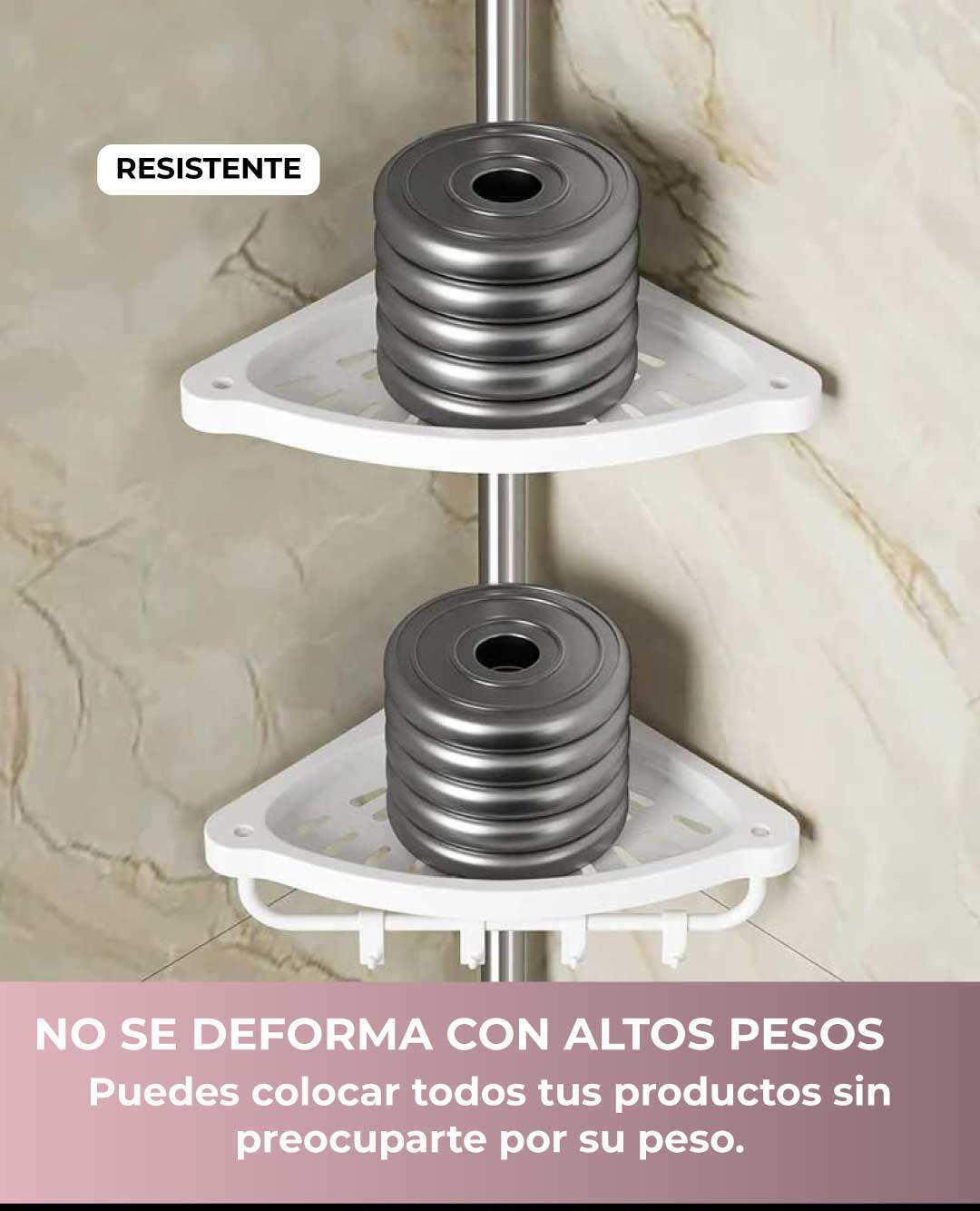 ESTANTE ORGANIZADOR DE BAÑO ESQUINERO